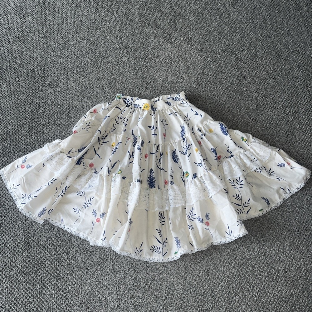 Vintage Rockmount Ranch Wear Western Skirt. Small. Floral. Custom. Rock Mount